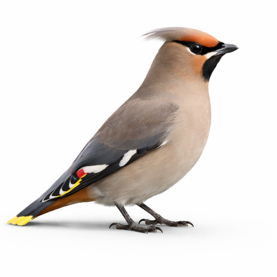 Bird with a white background