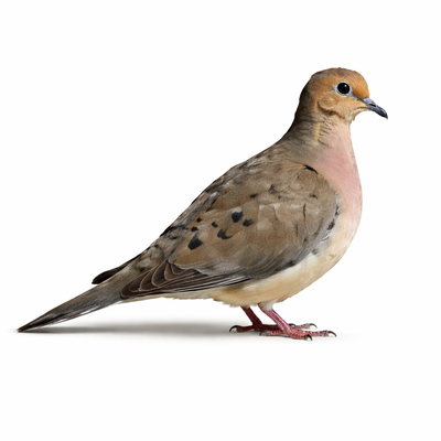 Dove on a white background