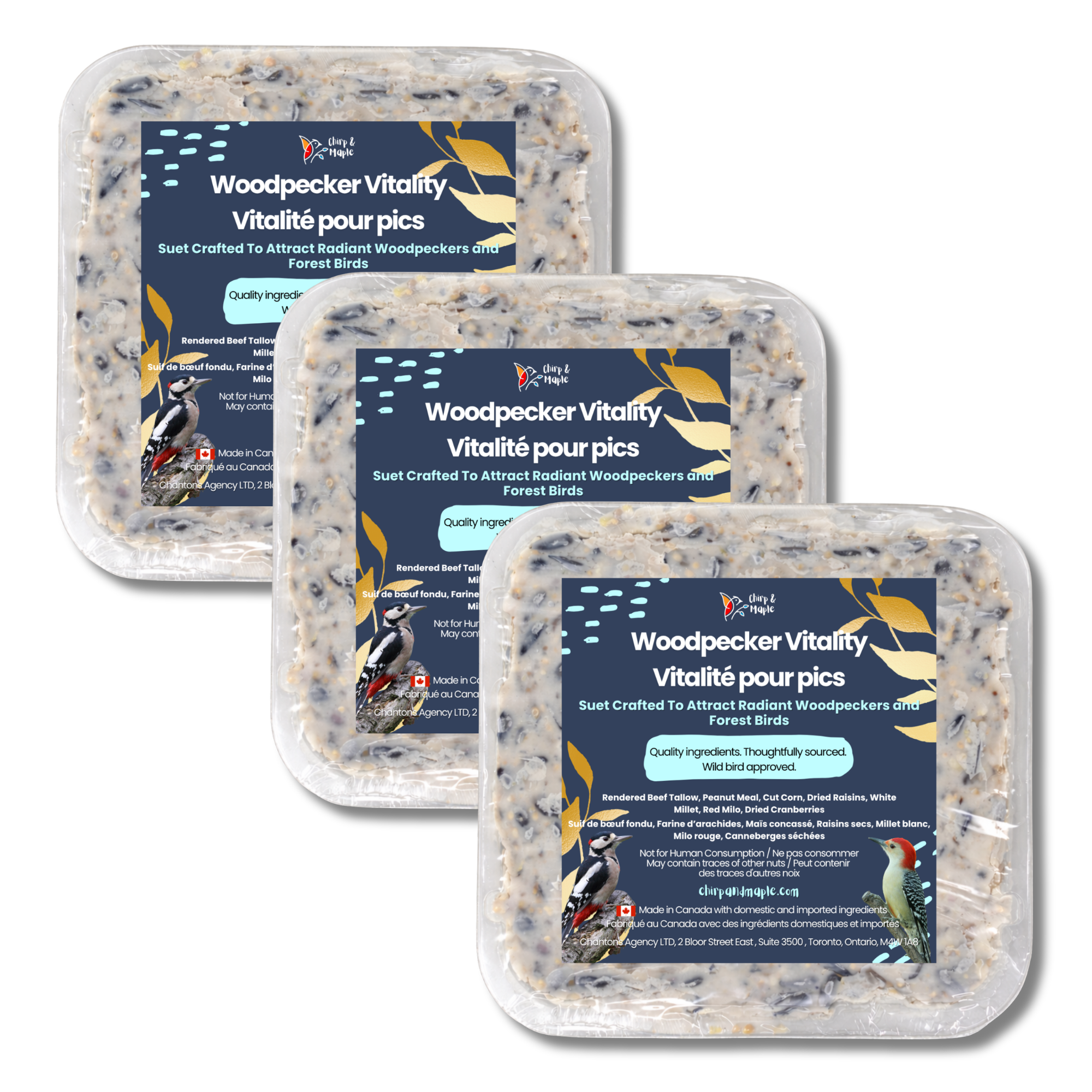 Woodpecker Vitality Suet Pack