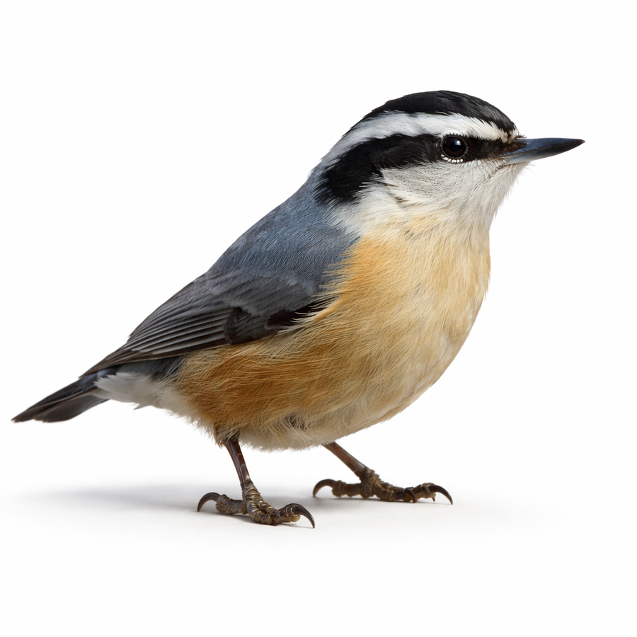 Bird with a white background
